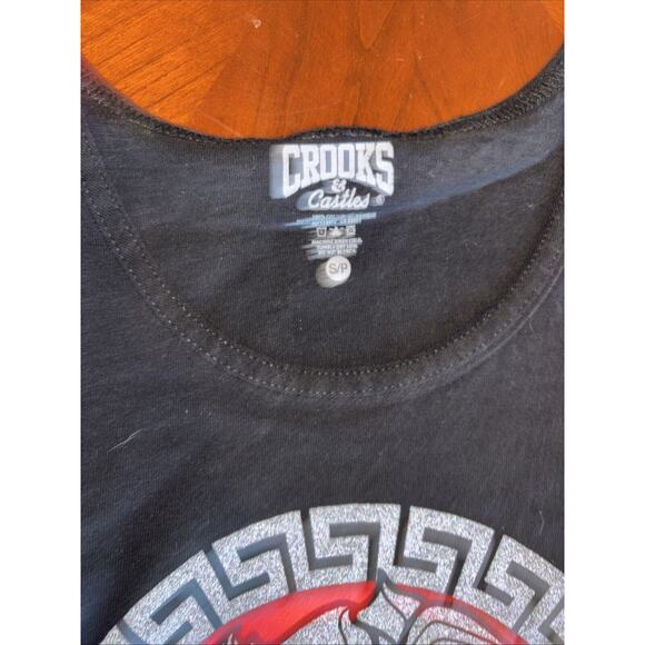 3 Crooks And Castles Mens Tank Top Small S Graphic Red Camjsa Medusa Logo Lotof3 - Picture 5 of 10